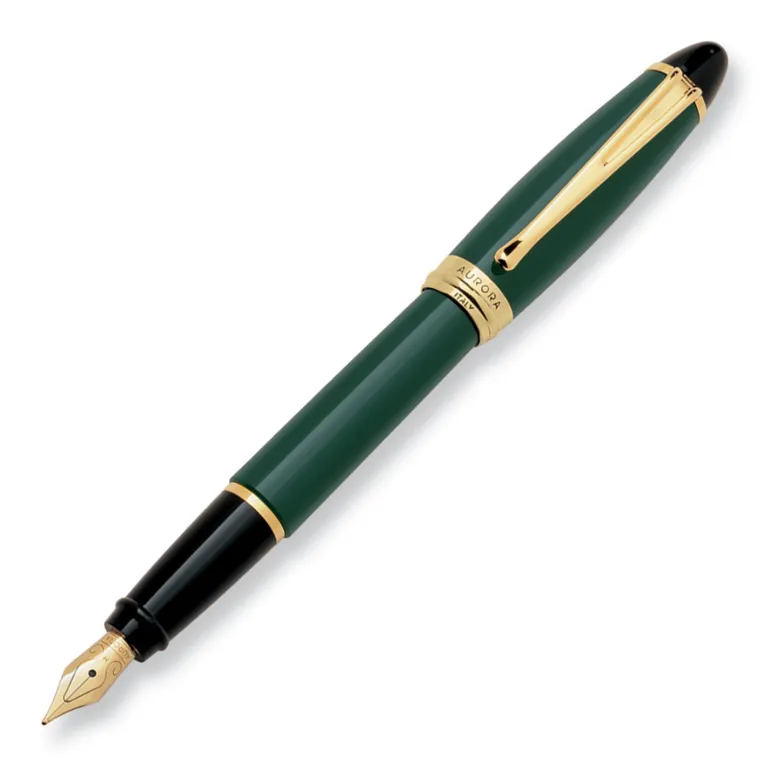 Aurora Ipsilon Resin Green Fountain Pen | Altman Luggage
