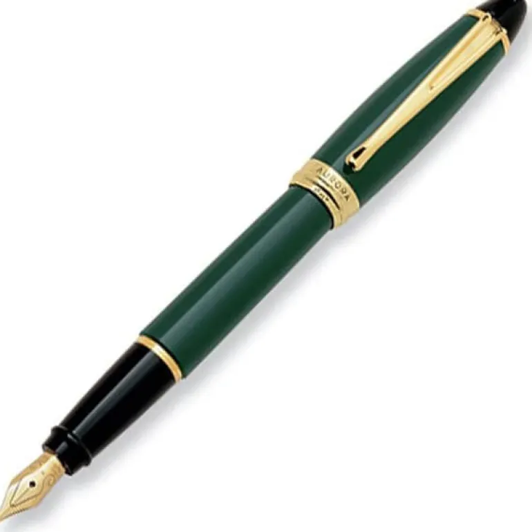 Aurora Ipsilon Resin Green Fountain Pen | Altman Luggage