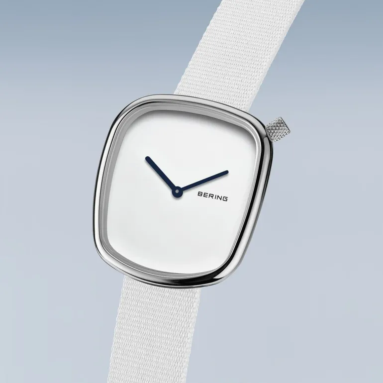 Bering Mens Watch Automatic polished brushed Grey Grey Dial 16743377