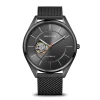 Bering Mens Watch Automatic polished brushed Grey Grey Dial 16743377