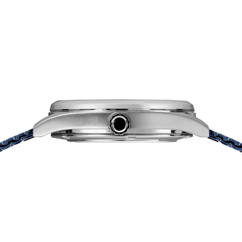 Bering Mens Watch Automatic polished brushed silver Blue Dial 16743307