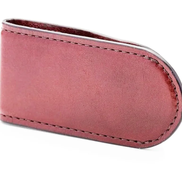 Bosca Leather Covered Money Clip Amber | Altman Luggage | Wallet Sale