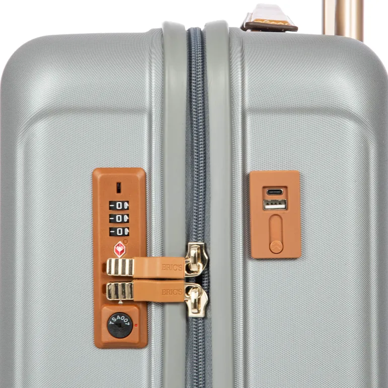 Brics Capri 21 Spinner Silver Shine On Sale | Altman Luggage New York