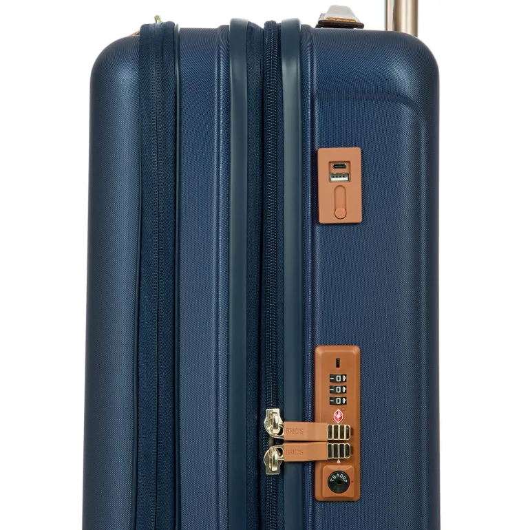 Brics Capri 21 Spinner With Pocket Expandable Matte Blue On Sale
