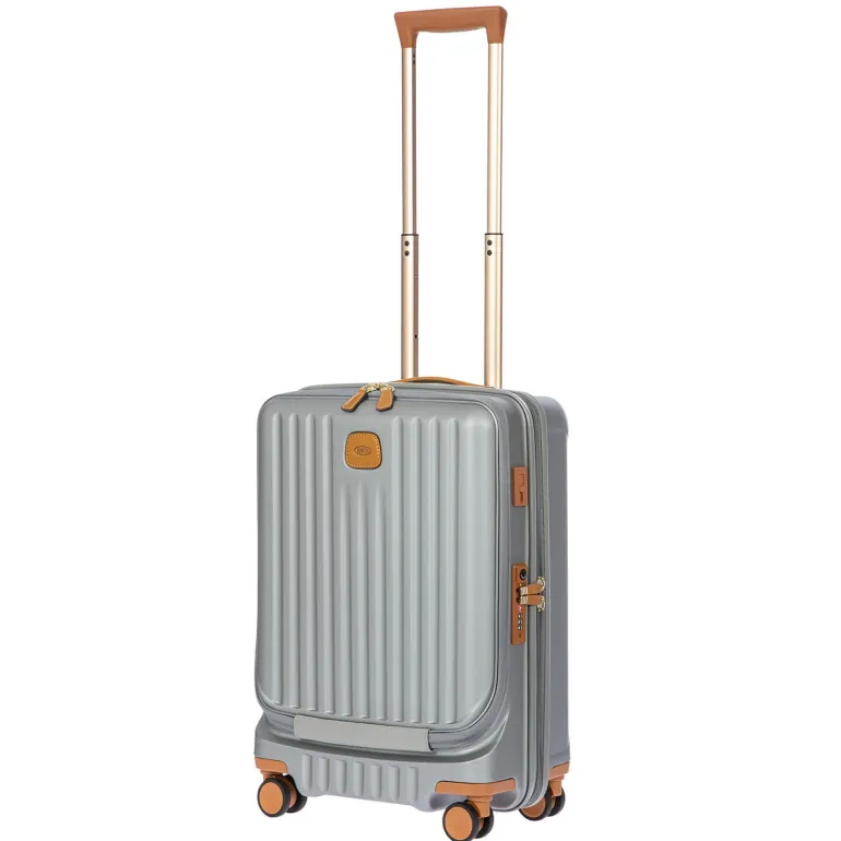 Brics Capri 21 Spinner With Pocket Expandable Silver Shine On Sale