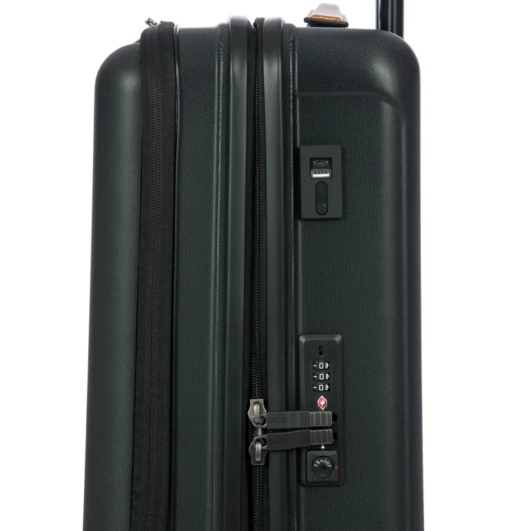 Brics Capri 21 Spinner With Pocket Expandable Matte Black On Sale