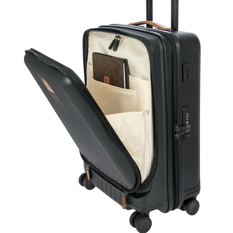 Brics Capri 21 Spinner With Pocket Expandable Matte Black On Sale