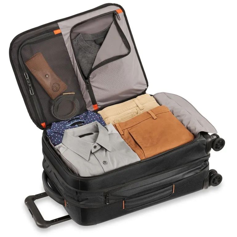 Briggs and Riley ZDX Domestic Carry on Expandable Spinner Black
