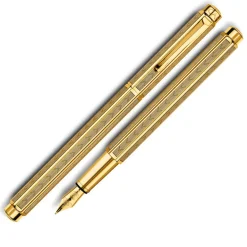 Caran D' Ache | Caran D' Ache Ecridor Chevron Gold Fountain Pen | Pen Sale