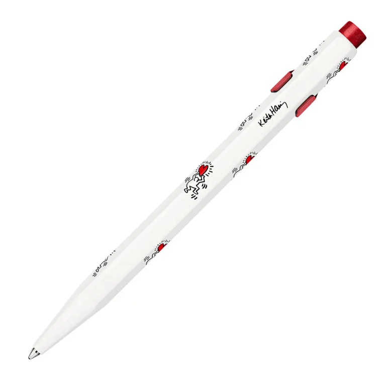 Caran d Ache 849 Keith Haring Limited Edition Ballpoint Pen White