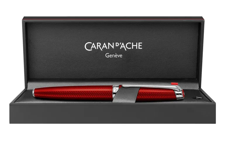 Caran d Ache Leman Carmine Red Rollerball Pen | Altman Luggage Sale