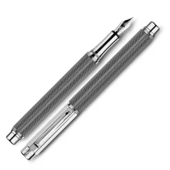 Caran D Ache Varius Ivanhoe Silver Plated Fountain Pen