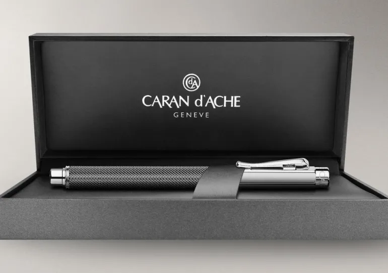 Caran D Ache Varius Ivanhoe Silver Plated Fountain Pen