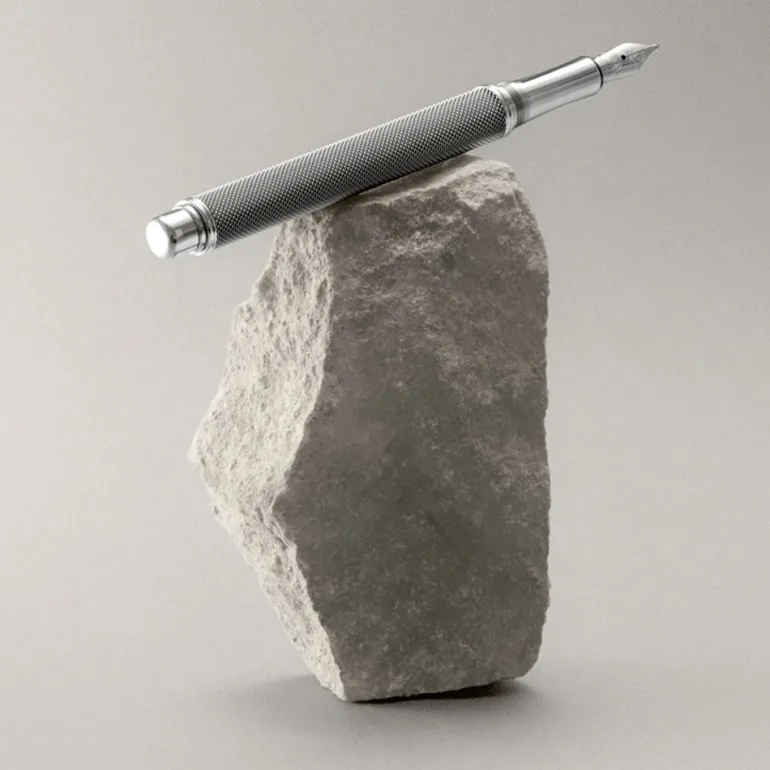 Caran D Ache Varius Ivanhoe Silver Plated Fountain Pen