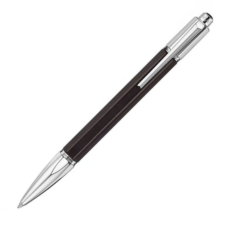 Caran d Ache Varius Silver Plated Rhodium Coated Ballpoint Pen