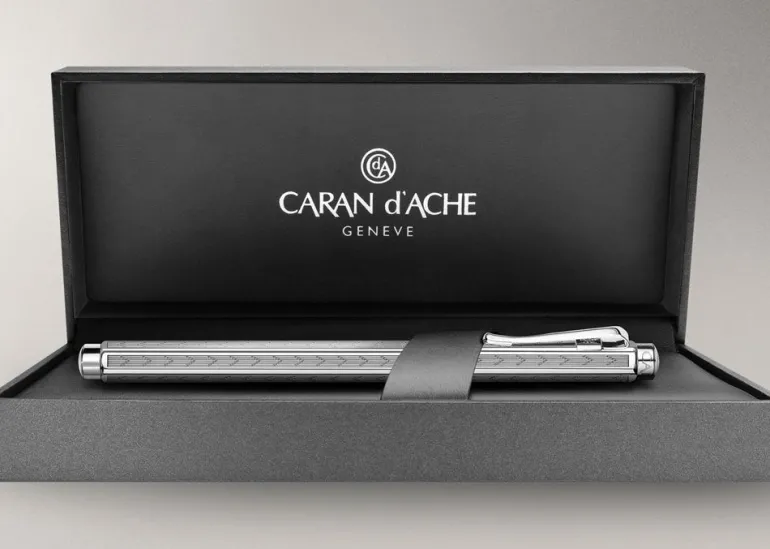 Caran d'Ache - Ecridor - Chevron Silver Plated Rollerball 838.286