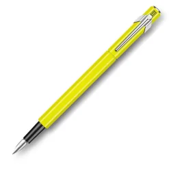 Caran dAche 849 Metal Yellow Fluo Fountain Pen on Sale Altman Luggage