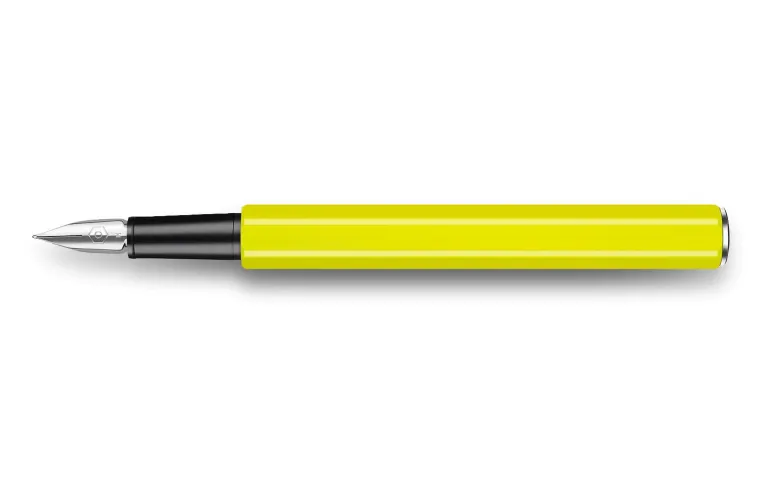 Caran dAche 849 Metal Yellow Fluo Fountain Pen on Sale Altman Luggage