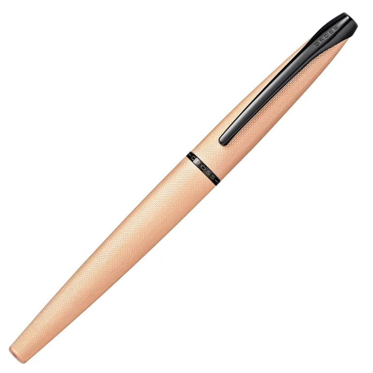 Cross ATX Brushed Rose Gold Rollerball Pen | Altman Luggage