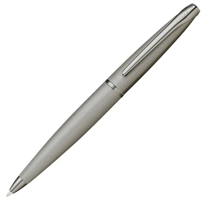 Cross ATX Sandblasted Titanium Gray Ballpoint Pen Sale | Altman Luggage
