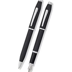 Cross Century II Fountain Pen & Ballpoint Set Black Smooth Touch