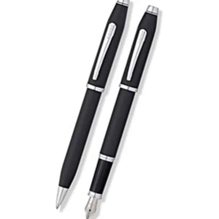 Cross Century II Fountain Pen & Ballpoint Set Black Smooth Touch