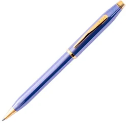 Cross Century II Lavender Blue Gold Plated Appointments Ballpoint Pen