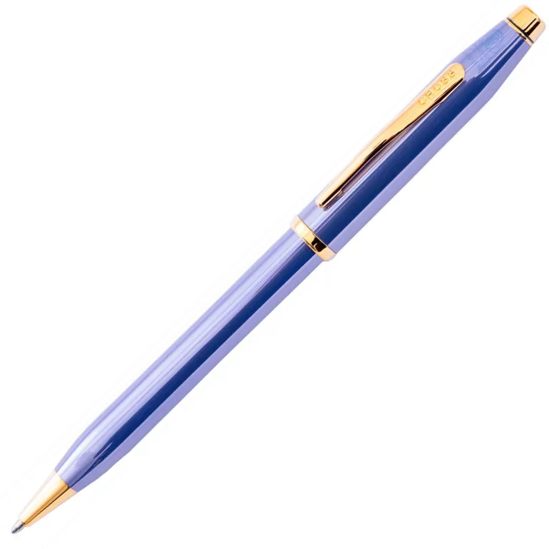 Cross Century II Lavender Blue Gold Plated Appointments Ballpoint Pen