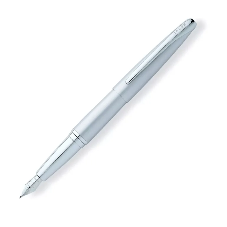 Cross Pens ATX Fountain Pen MATTE Chrome Fine Point - CLOSEOUT COLOR