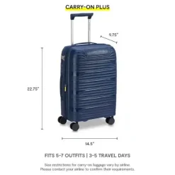 Delsey Dune Carry-On Plus Expandable Spinner