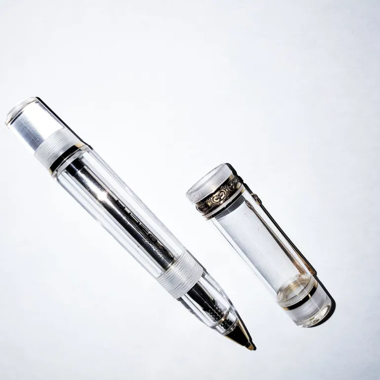 Delta Dolce Vita IT Transparent Mid Size Rollerball Pen | Altman Luggage