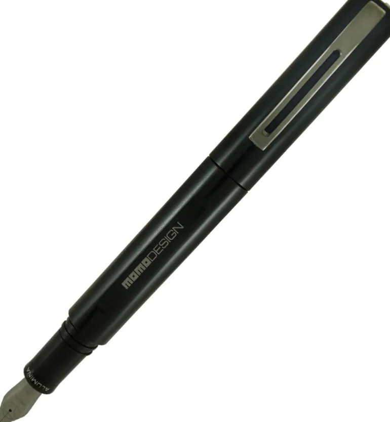 Delta MOMO Design Alumina Fountain Pen Anodized Aluminum Black