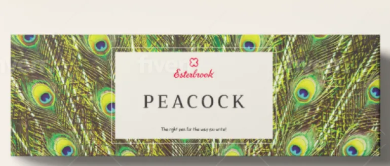 Esterbrook Estie Peacock ESPP17 Regular Size Gold Trim Rollerball Pen
