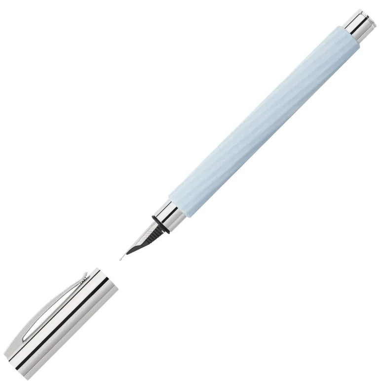 Faber Castell Ambition Fountain Pen Italic Ice Blue Medium | Pen Sale