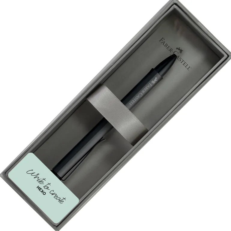 Faber Castell Hexo Ballpoint Pen Black | Altman Luggage on Sale