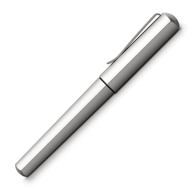 Faber Castell Hexo Fountain Pen Silver | Altman Luggage on Sale