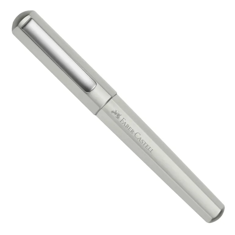 Faber Castell Hexo Rollerball Pen Matte Silver | Altman Luggage on Sale