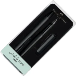 Faber Castell Hexo Rollerball and Ballpoint Pen Set Black | Pen Sale