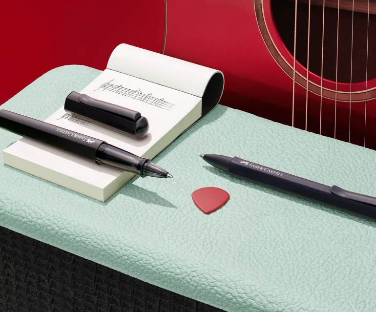 Faber Castell Hexo Rollerball and Ballpoint Pen Set Black | Pen Sale