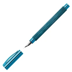 Faber Castell Limited Edition Blue Wood Fountain Pen | Pen Sale