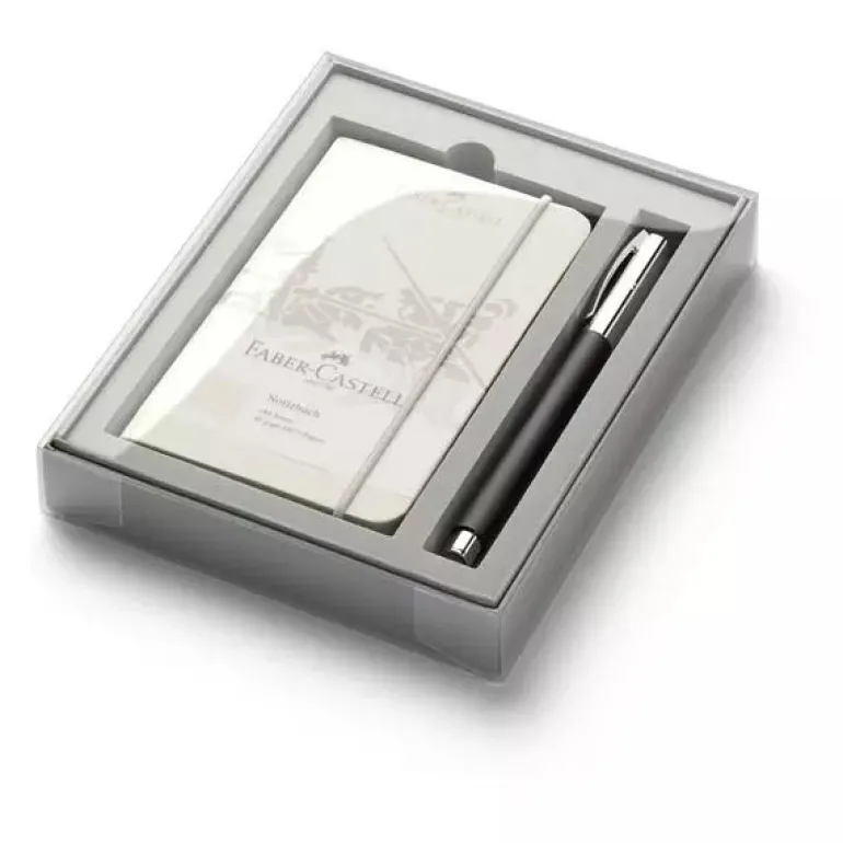 Faber-Castell Ambition Black Resin Rollerball & Journal Gift Set