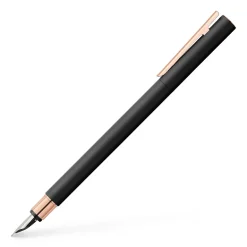 Faber-Castell NEO Slim Fountain Pen Black Matte & Rose Gold