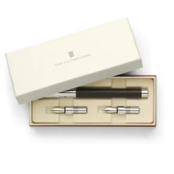 Graf Von Faber Castell Tamitio Black Fountain Pen Calligraphy Set Sale