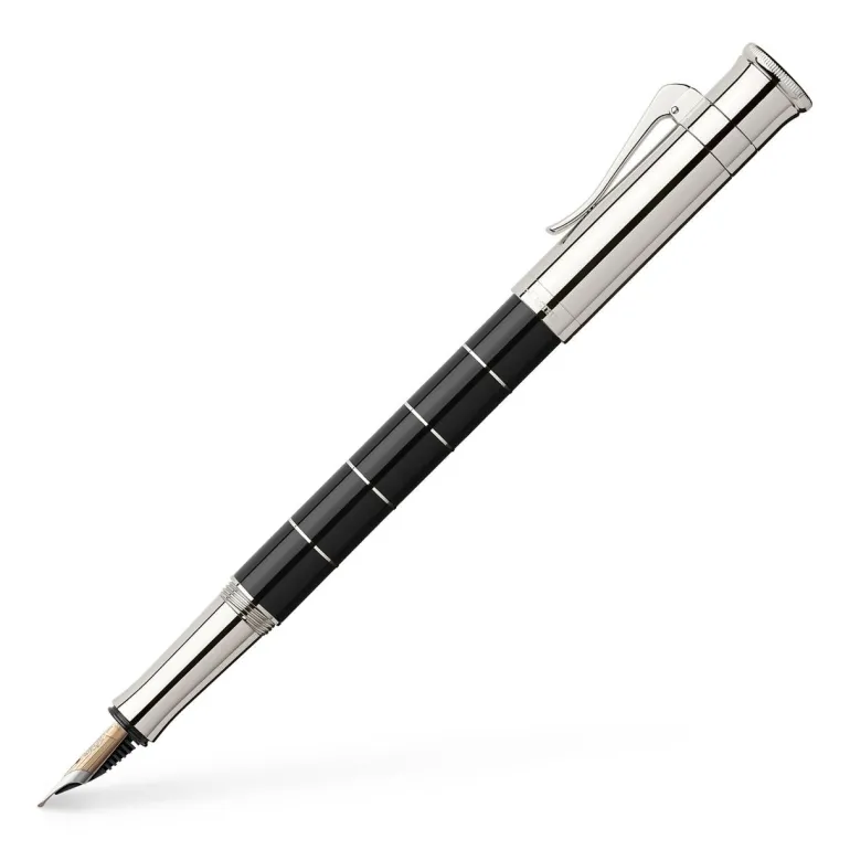 Graf Von Faber-Castell Classic Anello Black Resin Fountain Pen