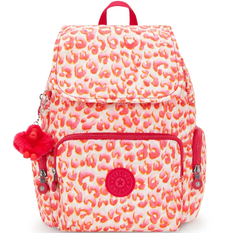 Kipling City City Zip Small Backpack LATIN CHEETAH | Altman Luggage