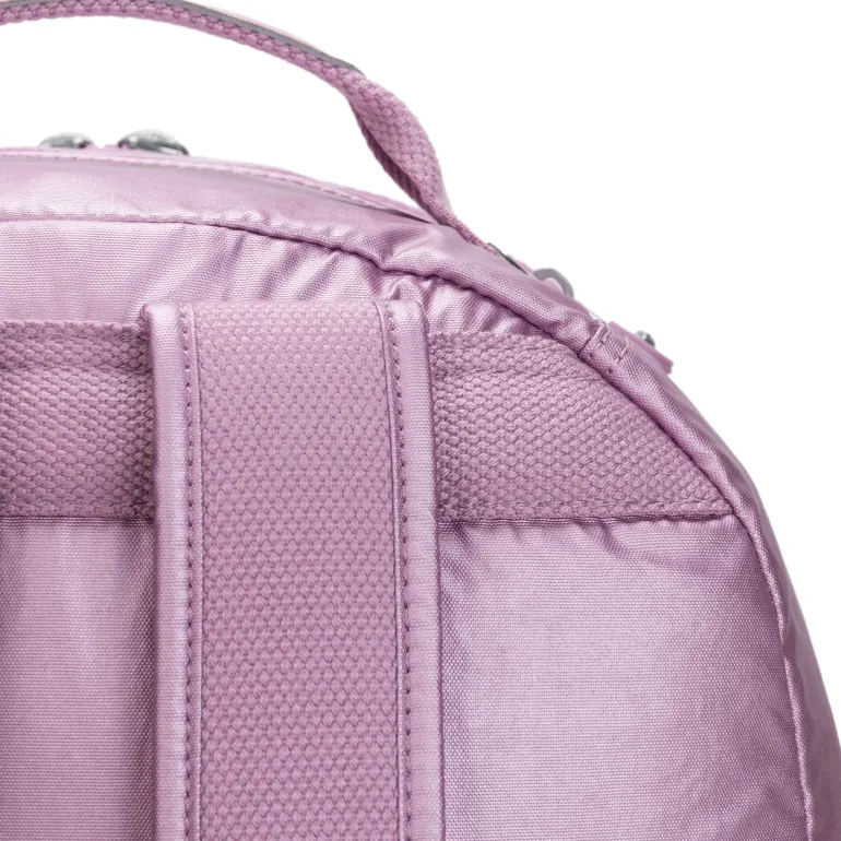 Kipling Seoul Extra Large Metallic Berry 17 Laptop Backpack | Altman Luggage