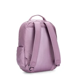 Kipling Seoul Large Metallic Berry 15 Laptop Backpack | Altman Luggage