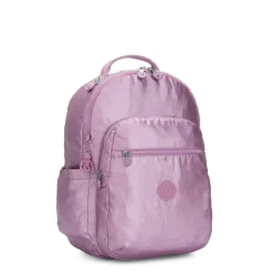 Kipling Seoul Large Metallic Berry 15 Laptop Backpack | Altman Luggage