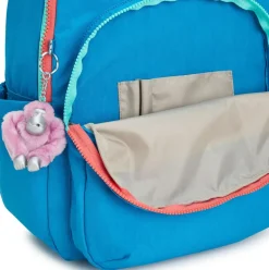 Kipling Seoul Large Nylon 15 Laptop Backpack Azure Sky Blue