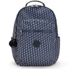 Kipling Seoul Large Printed 15 Laptop Backpack 3D K Blue | Altman Luggage